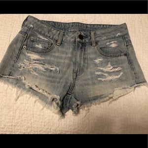 AEO Light Denim Shorts